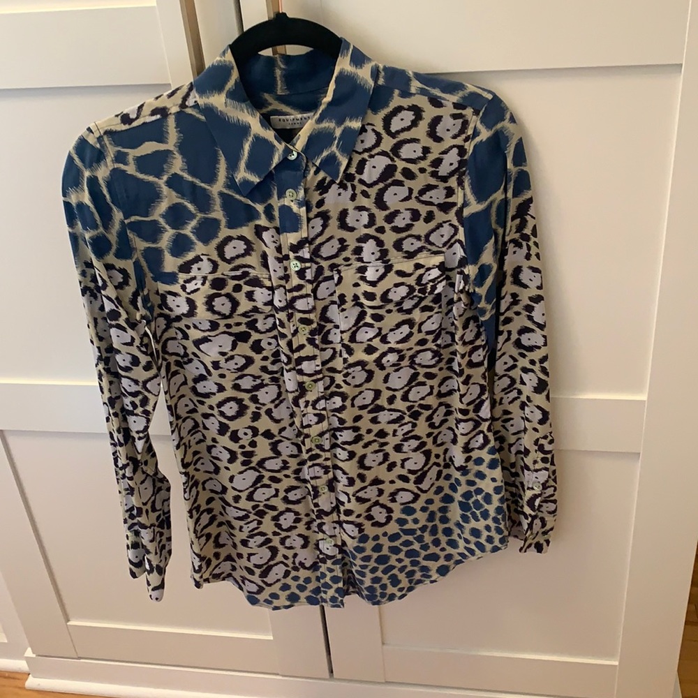 Equipment silk shirt